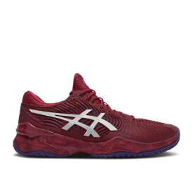 【 ASICS COURT FF NOVAK 'FRENCH OPEN - CRANBERRY' / CRANBERRY WHITE 】 コート 白色 ホワイト スニーカー メンズ アシックス