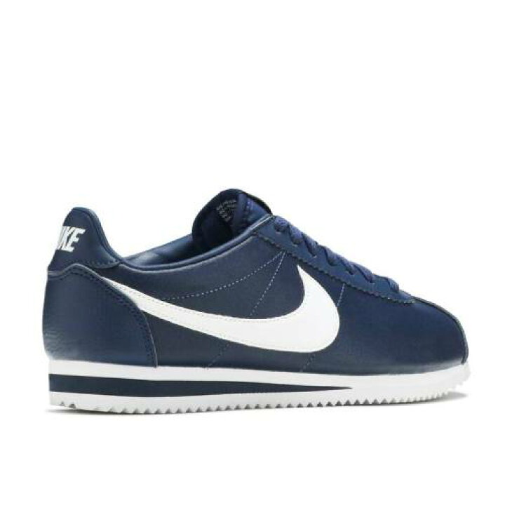 楽天市場 ナイキ Nike コルテッツ レザー 紺色 ネイビー 白色 ホワイト Midnight Navy スニーカー メンズ Nike Cortez Leather Midnight Navy White スニケス