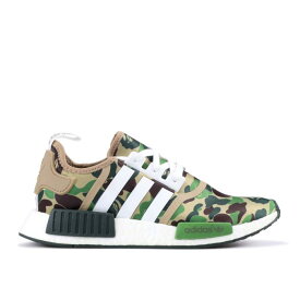 【 ADIDAS A BATHING APE X NMD_R1 'OLIVE CAMO' / GREEN CAMO 】 アディダス 緑 グリーン カモ柄 スニーカー メンズ