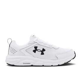 【 UNDER ARMOUR WMNS CHARGED ASSERT 9 WIDE 'WHITE BLACK' / WHITE BLACK 】 白色 ホワイト 黒色 ブラック アンダーアーマー スニーカー レディース