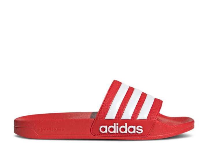 楽天市場 アディダス Adidas アディダス アディレッタ サンダル 赤 レッド 白色 ホワイト シャワーサンダル Vivid Red スニーカー メンズ Red Adidas Adilette Vivid Cloud White スニケス