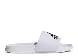 【 ADIDAS ADILETTE SHOWER SLIDE 'WHITE BLACK' / CLOUD WHITE CORE BLACK CLOUD 】 アディダス アディレッタ サンダル 白色 ホワイト コア 黒色 ブラック シャワーサンダル スニーカー メンズ