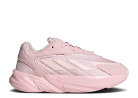 【 ADIDAS OZELIA LITTLE KID 'CLEAR PINK' / CLEAR PINK CORE BLACK CLEAR 】 アディダス ピンク コア 黒色 ブラック ジュニア キッズ ベビー マタニティ スニーカー