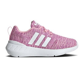 【 ADIDAS SWIFT RUN 22 LITTLE KID 'TRUE PINK' / TRUE PINK CLOUD WHITE VIVID 】 アディダス ラン ピンク 白色 ホワイト ジュニア キッズ ベビー マタニティ スニーカー