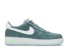 【 NIKE AIR FORCE 1 LOW '07 'RECYCLED CANVAS PACK - OZONE BLUE' / OZONE BLUE WHITE BARELY VOLT 】 青色 ブルー 白色 ホワイト エアフォース スニーカー メンズ ナイキ