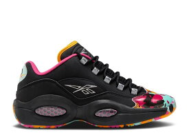 【 REEBOK QUESTION LOW 'ALIVE WITH COLOR' / BLACK MULTI COLOR 】 リーボック クエスチョン 黒色 ブラック スニーカー メンズ