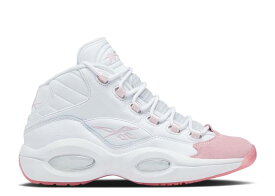 【 REEBOK QUESTION MID BIG KID 'PINK TOE' / FOOTWEAR WHITE PINK GLOW 】 リーボック クエスチョン ミッド 白色 ホワイト ピンク クエスチョンミッド ジュニア キッズ ベビー マタニティ スニーカー