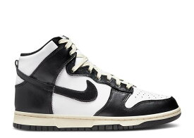 【 NIKE WMNS DUNK HIGH 'VINTAGE BLACK' / BLACK WHITE 】 ダンク ハイ 黒色 ブラック 白色 ホワイト ダンクハイ スニーカー レディース ナイキ