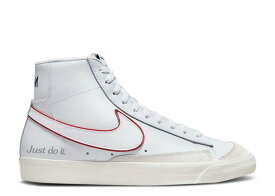 【 NIKE BLAZER MID '77 'JUST DO IT' / WHITE UNIVERSITY RED 】 ブレイザー ミッド 白色 ホワイト 赤 レッド スニーカー メンズ ナイキ