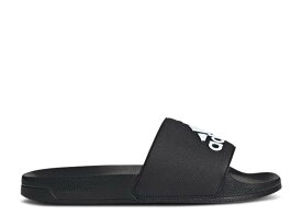 【 ADIDAS ADILETTE SHOWER SLIDE 'CORE BLACK' / CORE BLACK CLOUD WHITE CORE 】 アディダス アディレッタ サンダル コア 黒色 ブラック 白色 ホワイト シャワーサンダル スニーカー メンズ