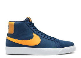 【 NIKE ZOOM BLAZER MID SB 'MICHIGAN' / NAVY NAVY WHITE UNIVERSITY GOLD 】 ズーム ブレイザー ミッド エスビー 紺色 ネイビー 白色 ホワイト ゴールド スニーカー メンズ ナイキ