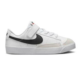 【 NIKE BLAZER LOW '77 PS 'WHITE BLACK WASHED TEAL' / WHITE BLACK WHITE WASHED TEAL 】 ブレイザー 黒色 ブラック 白色 ホワイト ジュニア キッズ ベビー マタニティ スニーカー ナイキ