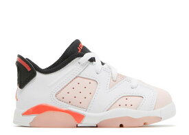 【 AIR JORDAN JORDAN 6 RETRO LOW TD 'ATMOSPHERE' / WHITE INFRARED 23 BLACK 】 ナイキ 白色 ホワイト 黒色 ブラック エアジョーダン ベビー