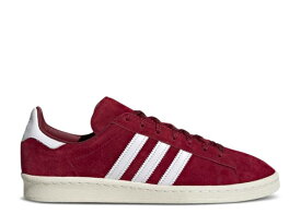 【 ADIDAS CAMPUS 80S 'COLLEGIATE BURGUNDY' / COLLEGIATE BURGUNDY CLOUD WHITE 】 アディダス キャンパス ワイン色 バーガンディー 白色 ホワイト スニーカー メンズ