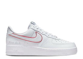 【 NIKE AIR FORCE 1 'JUST DO IT' / WHITE NOBLE GREEN METALLIC 】 白色 ホワイト 緑 グリーン エアフォース スニーカー メンズ ナイキ