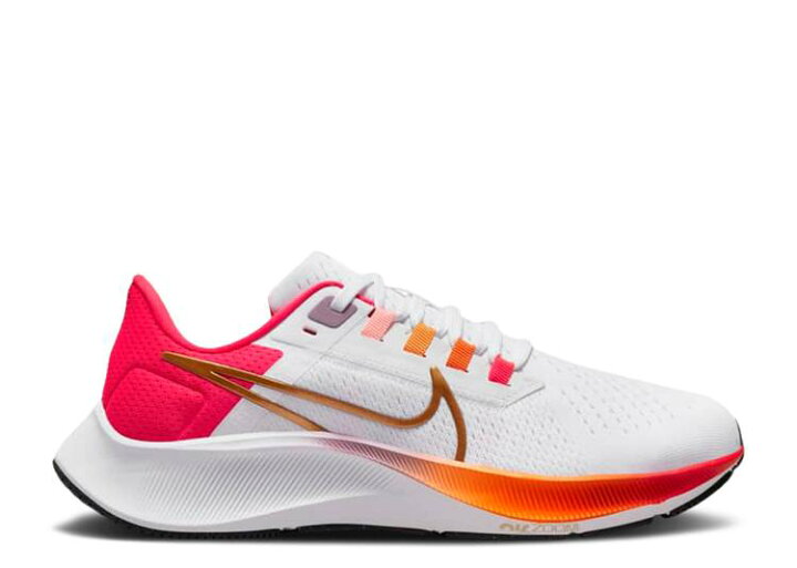 楽天市場 ナイキ Nike ズーム ペガサス 白色 ホワイト 赤 レッド 橙 オレンジ ゴールド ズームペガサス White Gradient スニーカー レディース Red Orange Nike Wmns Air 38 White Siren Magma Metallic Gold スニケス