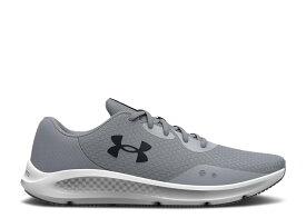 【 UNDER ARMOUR CHARGED PURSUIT 3 'MOD GREY' / MOD GREY BLACK 】 灰色 グレー 黒色 ブラック アンダーアーマー スニーカー メンズ