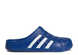 【 ADIDAS ADILETTE CLOG 'ROYAL BLUE' / ROYAL BLUE CLOUD WHITE ROYAL 】 アディダス アディレッタ 青色 ブルー 白色 ホワイト スニーカー メンズ