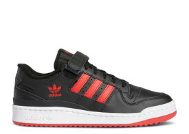 【 ADIDAS FORUM LOW 'BLACK VIVID RED' / CORE BLACK VIVID RED CLOUD 】 アディダス フォーラム コア 黒色 ブラック 赤 レッド スニーカー メンズ