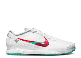 【 NIKE COURT AIR ZOOM VAPOR PRO 'WHITE WASHED TEAL' / WHITE HABANERO RED POMEGRANATE 】 コート ズーム プロ 白色 ホワイト 赤 レッド スニーカー メンズ ナイキ