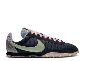 【 NIKE WAFFLE RACER 'CRATER' / MIDNIGHT NAVY VAPOR GREEN BLACK 】 ワッフル 紺色 ネイビー 緑 グリーン 黒色 ブラック スニーカー メンズ ナイキ