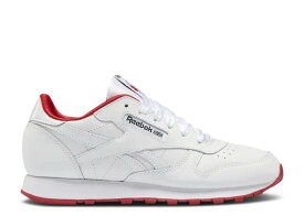 【 REEBOK CLASSIC LEATHER J 'WHITE VECTOR RED' / FOOTWEAR WHITE FOOTWEAR WHITE 】 リーボック クラシック レザー 白色 ホワイト ジュニア キッズ ベビー マタニティ スニーカー