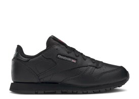 【 REEBOK CLASSIC LEATHER LITTLE KID 'TRIPLE BLACK' / BLACK 】 リーボック クラシック レザー 黒色 ブラック ジュニア キッズ ベビー マタニティ スニーカー