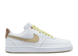 【 NIKE COURT VISION LOW CANVAS 'WHITE SESAME' / WHITE MINERAL CLAY CITRON TINT 】 コート 白色 ホワイト スニーカー メンズ ナイキ
