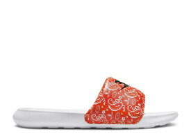 【 NIKE WMNS VICTORI ONE SLIDE 'PAISLEY' / RUSH ORANGE WHITE BLACK 】 サンダル ラッシュ 橙 オレンジ 白色 ホワイト 黒色 ブラック スニーカー レディース ナイキ