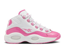 【 REEBOK QUESTION MID BIG KID 'ATOMIC PINK' / ATOMIC PINK FOOTWEAR WHITE 】 リーボック クエスチョン ミッド ピンク 白色 ホワイト クエスチョンミッド ジュニア キッズ ベビー マタニティ スニーカー