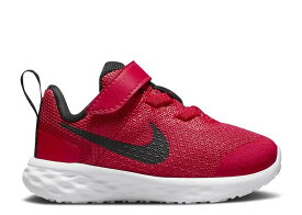 【 NIKE REVOLUTION 6 TD 'UNIVERSITY RED' / UNIVERSITY RED BLACK 】 レボリューション 赤 レッド 黒色 ブラック ベビー ナイキ