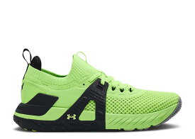 【 UNDER ARMOUR PROJECT ROCK 4 'QUIRKY LIME' / QUIRKY LIME BLACK 】 ライム 黒色 ブラック アンダーアーマー スニーカー メンズ
