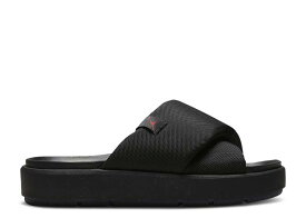 【 AIR JORDAN WMNS JORDAN SOPHIA SLIDE 'BLACK FIRE RED' / BLACK BLACK FIRE RED 】 ナイキ サンダル ファイア 黒色 ブラック 赤 レッド エアジョーダン スニーカー レディース