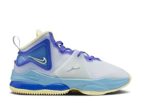 【 NIKE LEBRON 19 PS 'EASTER' / AURA CITRON TINT WORN BLUE 】 レブロン オーラ 青色 ブルー ジュニア キッズ ベビー マタニティ スニーカー ナイキ