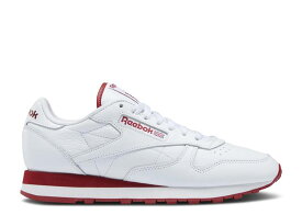 【 REEBOK CLASSIC LEATHER 'WHITE FLASH RED' / FOOTWEAR WHITE FLASH RED 】 リーボック クラシック レザー 白色 ホワイト 赤 レッド スニーカー メンズ