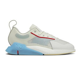 【 ADIDAS Y-3 ORISAN 'WHITE BRIGHT CYAN' / CORE WHITE BRIGHT CYAN RED 】 アディダス コア 白色 ホワイト シアン 赤 レッド スニーカー メンズ