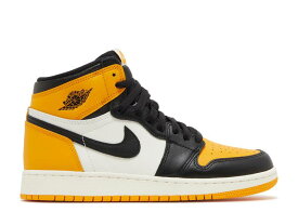 【 AIR JORDAN AIR JORDAN 1 RETRO HIGH OG 'YELLOW TOE' / TAXI BLACK SAIL 】 ナイキ ハイ 黒色 ブラック エアジョーダン スニーカー メンズ