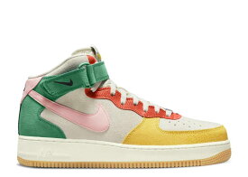 【 NIKE AIR FORCE 1 MID 'VIVID SULFUR RUSH ORANGE' / COCONUT MILK BLEACHED CORAL 】 ミッド ラッシュ エアフォース スニーカー メンズ ナイキ