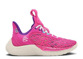 【 CURRY BRAND SESAME STREET X CURRY FLOW 9 GS 'STREET PACK - ABBY CADABBY' / ELECTRO PINK FRESCO BLUE 】 カリー ストリート フローレス ピンク 青色 ブルー セサミストリート ジュニア キッズ ベビー マタニティ ス