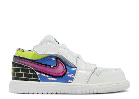 【 AIR JORDAN JORDAN 1 LOW ALT TD 'OLD SCHOOL GAMING' / WHITE BLACK LEMON VENOM RUSH 】 ナイキ 白色 ホワイト 黒色 ブラック ラッシュ エアジョーダン 'オールドスクール ベビー