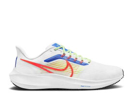 【 NIKE AIR ZOOM PEGASUS 39 'WHITE RACER BLUE CRIMSON' / WHITE RACER BLUE VOLT BRIGHT 】 ズーム ペガサス 青色 ブルー 白色 ホワイト ズームペガサス スニーカー メンズ ナイキ