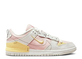 【 NIKE WMNS DUNK LOW DISRUPT 2 'PINK OXFORD' / PHANTOM PINK OXFORD SAIL LEMON 】 ダンク ピンク オックスフォード ダンクロー スニーカー レディース ナイキ