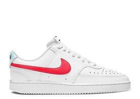 【 NIKE WMNS COURT VISION LOW 'WHITE BRIGHT CRIMSON' / WHITE BRIGHT CRIMSON 】 コート 白色 ホワイト クリムゾン スニーカー レディース ナイキ