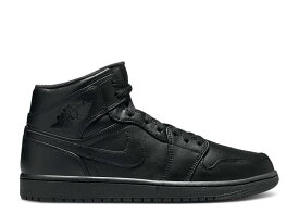 【 AIR JORDAN AIR JORDAN 1 MID 'TRIPLE BLACK' 2022 / BLACK BLACK BLACK 】 ナイキ ミッド 黒色 ブラック エアジョーダン スニーカー メンズ