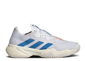 【 ADIDAS BARRICADE 'WHITE PULSE BLUE' / CLOUD WHITE PULSE BLUE MINT TON 】 アディダス バリケード 白色 ホワイト 青色 ブルー スニーカー メンズ