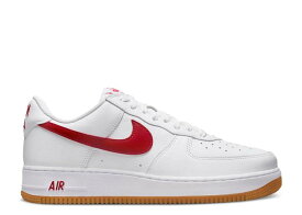 【 NIKE AIR FORCE 1 LOW 'COLOR OF THE MONTH - WHITE UNIVERSITY RED' / WHITE UNIVERSITY RED GUM YELLOW 】 白色 ホワイト 赤 レッド 黄色 イエロー エアフォース スニーカー メンズ ナイキ