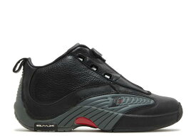 【 REEBOK ANSWER 4 'BLACK GREY' 2017 / BLACK RIVET GREY RED 】 リーボック 黒色 ブラック 灰色 グレー 赤 レッド スニーカー メンズ