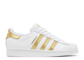 【 ADIDAS WMNS SUPERSTAR 'WHITE GOLD METALLIC' / CLOUD WHITE GOLD METALLIC CLOUD 】 アディダス スーパースター ゴールド 白色 ホワイト スニーカー レディース