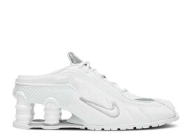 【 NIKE MARTINE ROSE X WMNS SHOX MULE MR4 'WHITE METALLIC SILVER' / WHITE METALLIC SILVER WHITE 】 ローズ ショックス 白色 ホワイト 銀色 シルバー スニーカー レディース ナイキ
