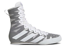 【 ADIDAS BOX HOG 4 'WHITE GREY' / CLOUD WHITE CLOUD WHITE GREY 】 アディダス ボックス 白色 ホワイト 灰色 グレー スニーカー メンズ